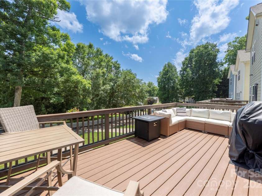 12220 Huntersville Concord Road, Huntersville, NC 28078.  MLS# CAR4265142, YatesRealty ID 23109. Back Trex Deck