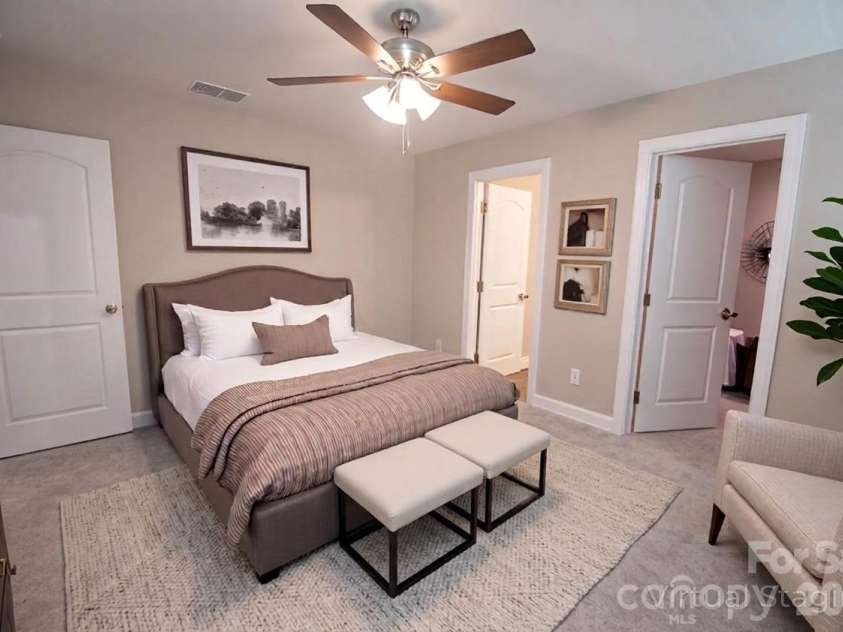 415 Jackson Street, Albemarle, NC 28001.  MLS# CAR4373476, YatesRealty ID 23110. Primary bedroom