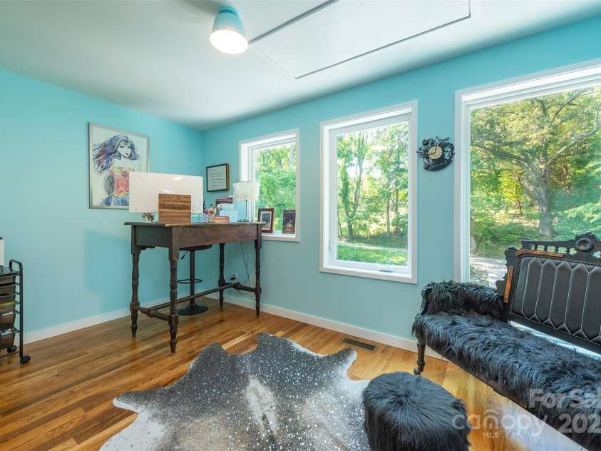84 West Street, Weaverville, NC 28787.  MLS# CAR4272647, YatesRealty ID 23114. Bedroom 1