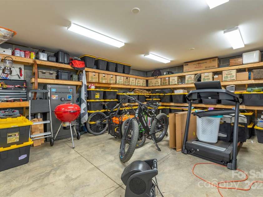 84 West Street, Weaverville, NC 28787.  MLS# CAR4272647, YatesRealty ID 23114. Storage Area adjacent to Workshop