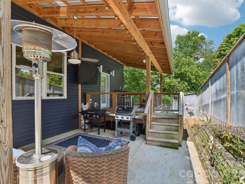 84 West Street, Weaverville, NC 28787.  MLS# CAR4334838, YatesRealty ID 23114. Patio/Deck Area