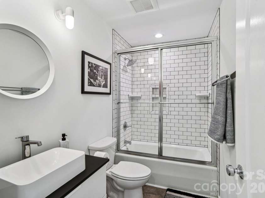 84 West Street, Weaverville, NC 28787.  MLS# CAR4334838, YatesRealty ID 23114. Primary Bathroom