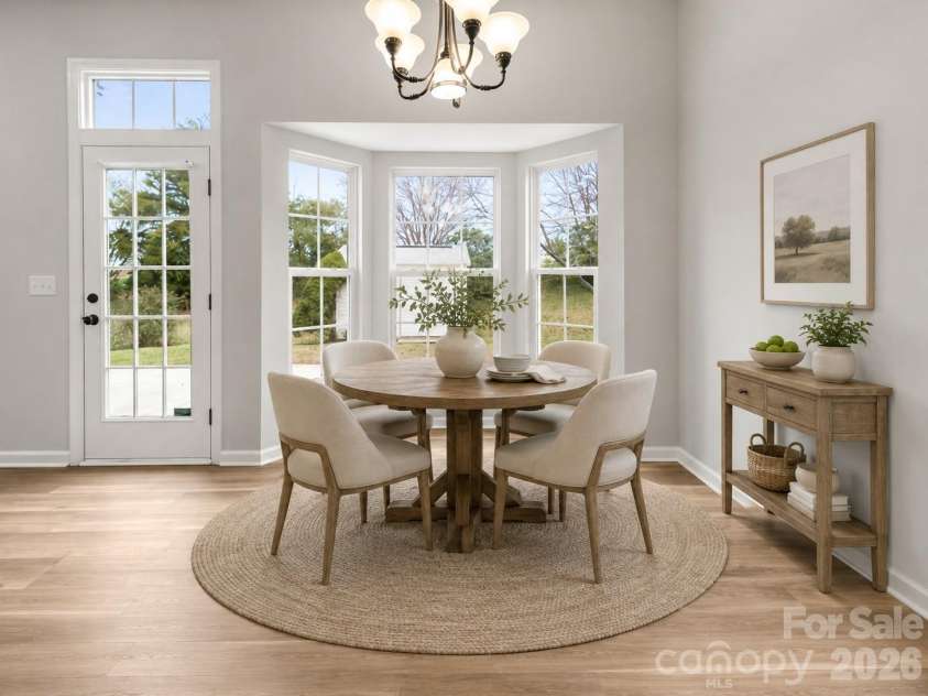 11619 Planters Estates Drive, Charlotte, NC 28278.  MLS# CAR4423181, YatesRealty ID 23116. Virtually staged breakfast room