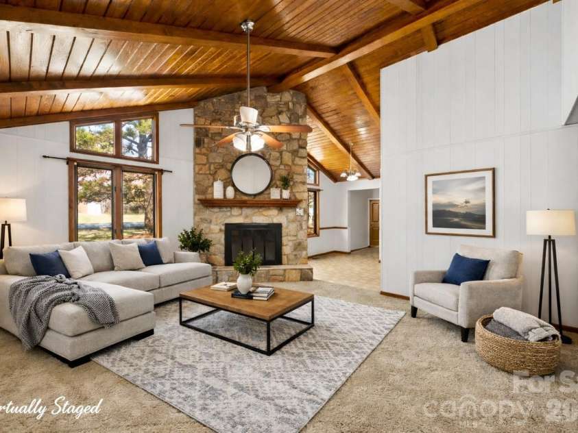 2010 Sprucewood Street, Albemarle, NC 28001.  MLS# CAR4354173, YatesRealty ID 23123. Virtually Staged - Living Room