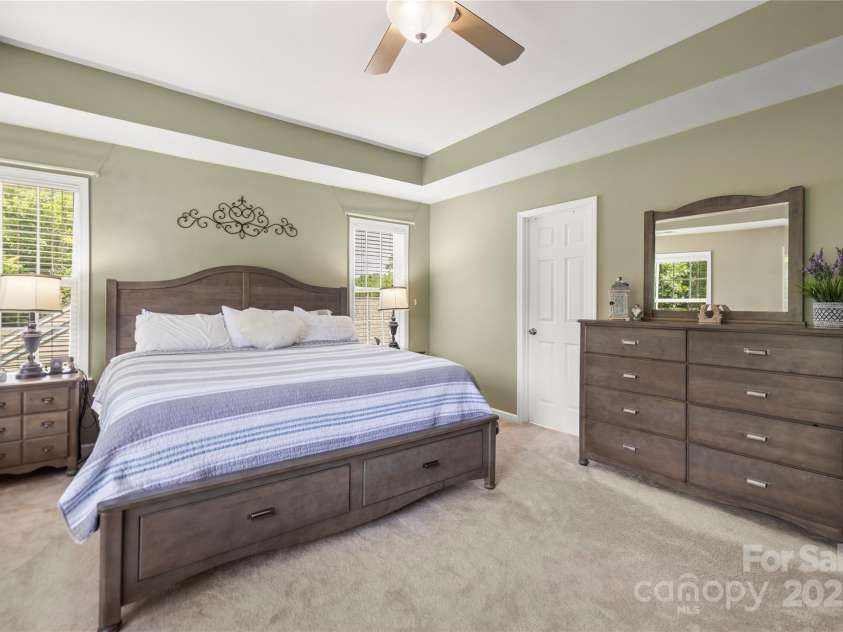 128 Sugar Thyme Lane, Mooresville, NC 28115.  MLS# CAR4266649, YatesRealty ID 23132. Primary Bedroom