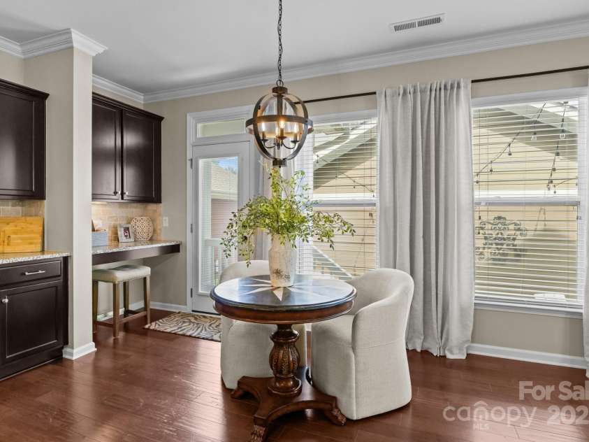 2007 Bishops Court, Cornelius, NC 28031.  MLS# CAR4257347, YatesRealty ID 23133. Breakfast Area w/ computer niche.