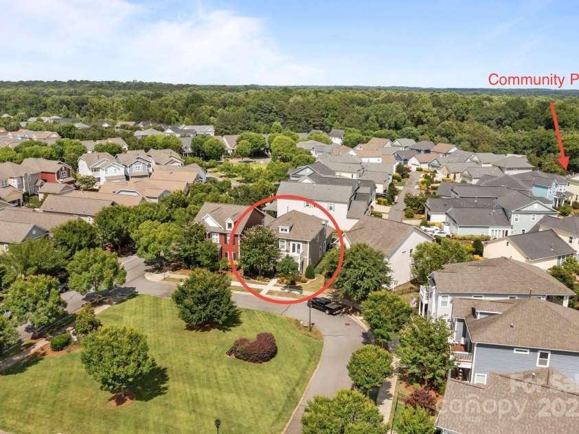 2007 Bishops Court, Cornelius, NC 28031.  MLS# CAR4257347, YatesRealty ID 23133. Just a short walk to the community pool!