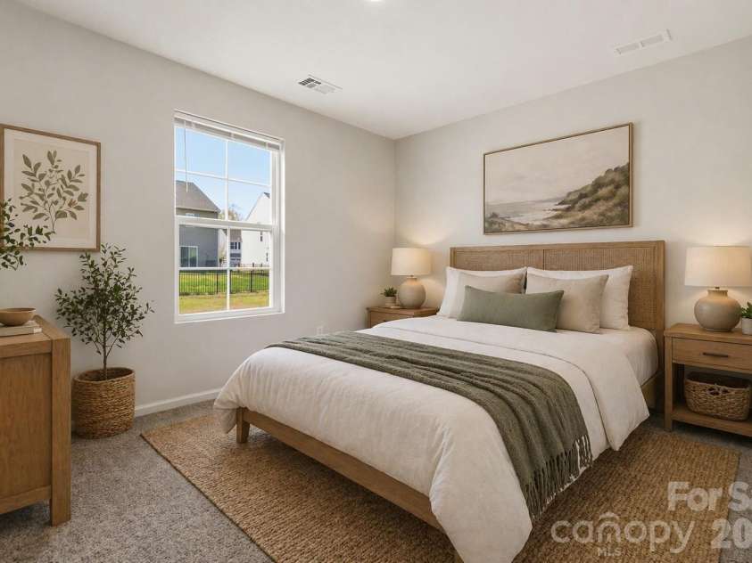 2801 Oldfield Drive, Monroe, NC 28110.  MLS# CAR4361095, YatesRealty ID 23147. Main Level Bedroom Virtually Staged