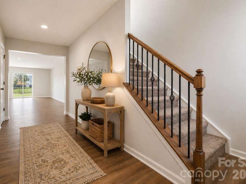 2801 Oldfield Drive, Monroe, NC 28110.  MLS# CAR4361095, YatesRealty ID 23147. Virtually Staged Entrance