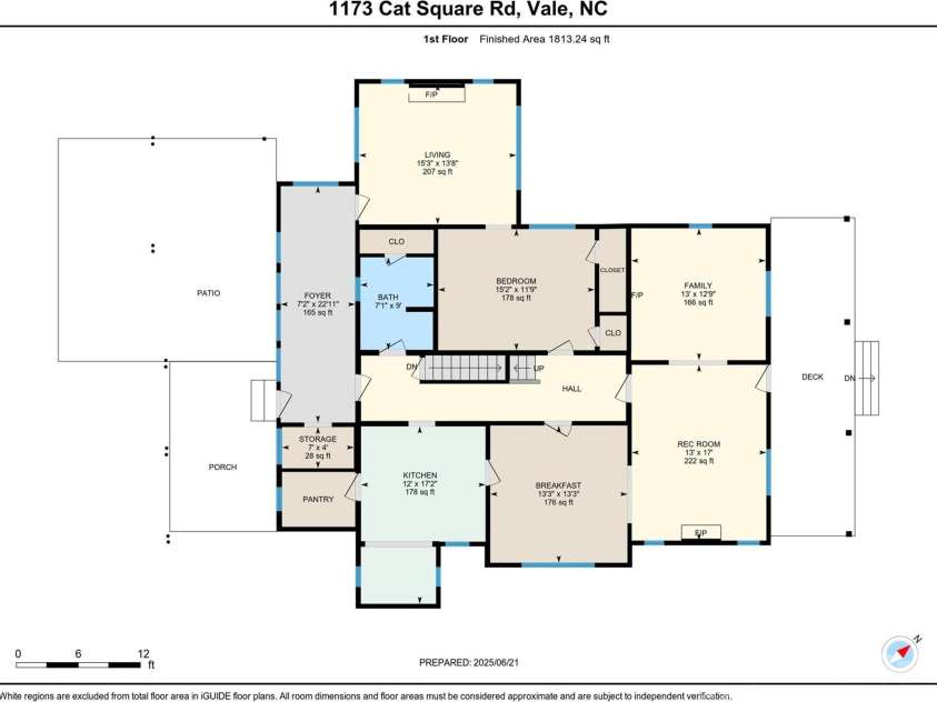 1173 Cat Square Road, Vale, NC 28168.  MLS# CAR4274063, YatesRealty ID 23159. First Floor