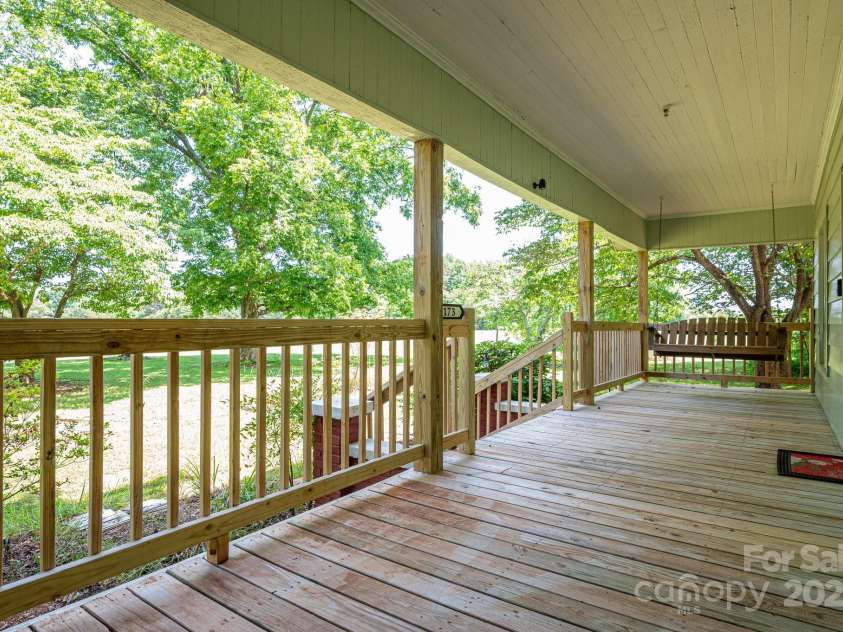 1173 Cat Square Road, Vale, NC 28168.  MLS# CAR4274063, YatesRealty ID 23159. Relaxing front porch