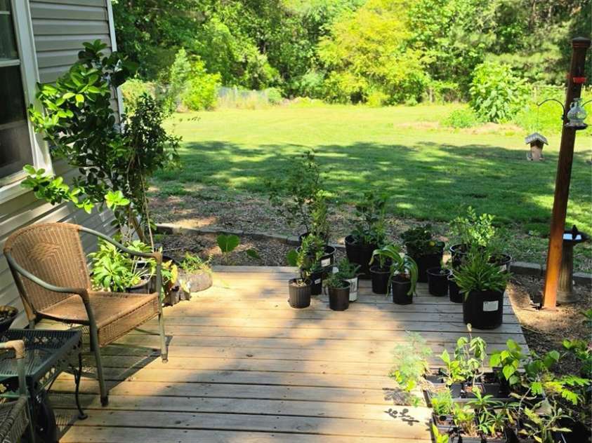 222 Carrie Drive, Oakboro, NC 28129.  MLS# CAR4378806, YatesRealty ID 23165. Lower-Level Deck