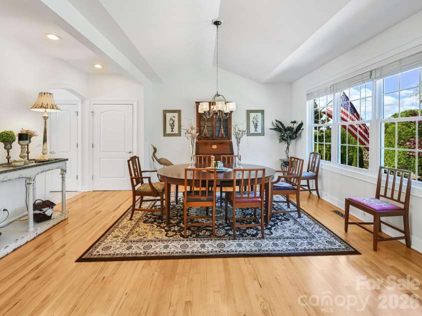 105 Spring Path, Hendersonville, NC 28739.  MLS# CAR4256171, YatesRealty ID 2317. Dining room shot from entry