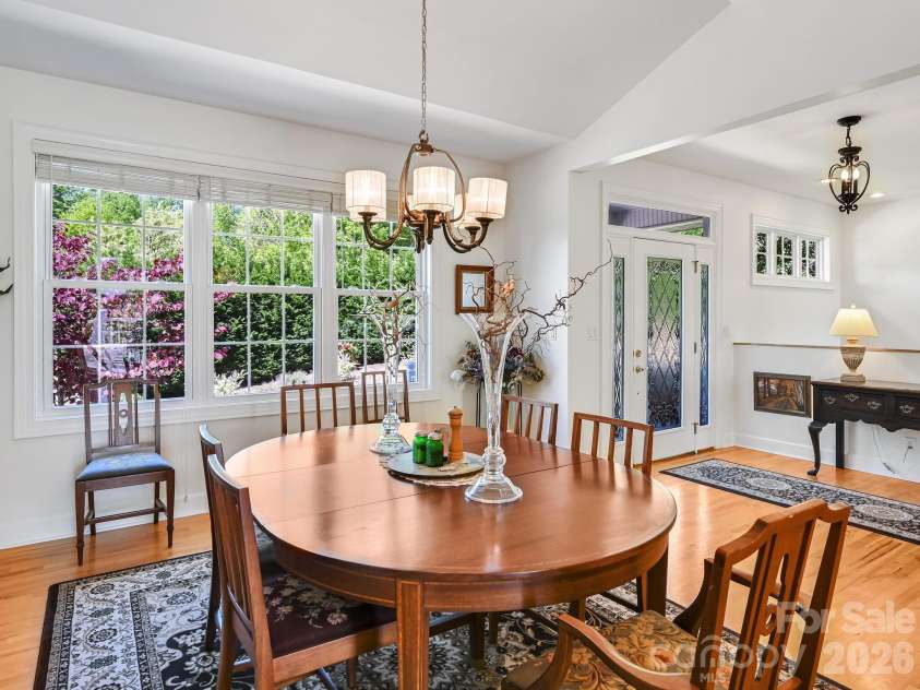 105 Spring Path, Hendersonville, NC 28739.  MLS# CAR4256171, YatesRealty ID 2317. Intimate dining room space