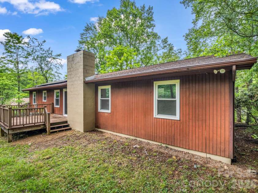 11 Deer Run Drive, Asheville, NC 28803.  MLS# CAR4377673, YatesRealty ID 23171. Back home view