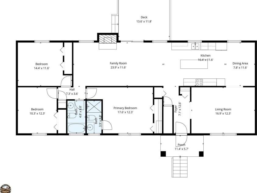 11 Deer Run Drive, Asheville, NC 28803.  MLS# CAR4377673, YatesRealty ID 23171. Floorplan