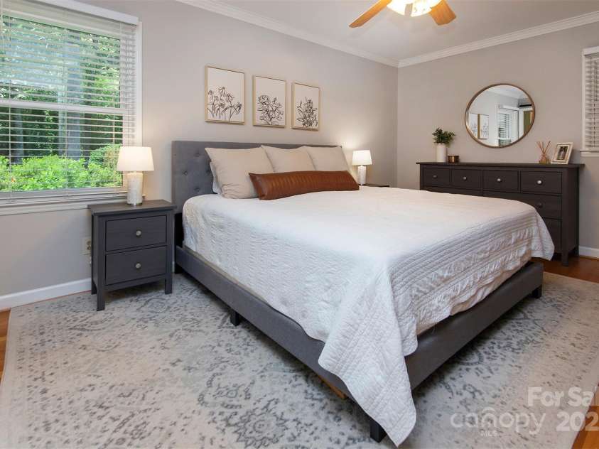 1427 Worcaster Place, Charlotte, NC 28211.  MLS# CAR4252572, YatesRealty ID 23180. Primary bedroom...