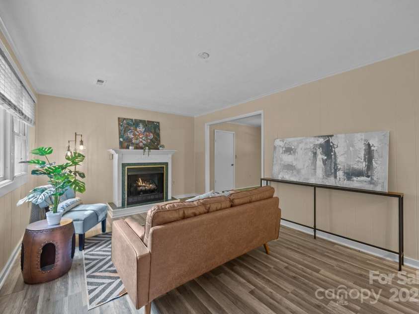 790 Thompson Road, Saluda, NC 28773.  MLS# CAR4272075, YatesRealty ID 23192. Living area  view from entryway