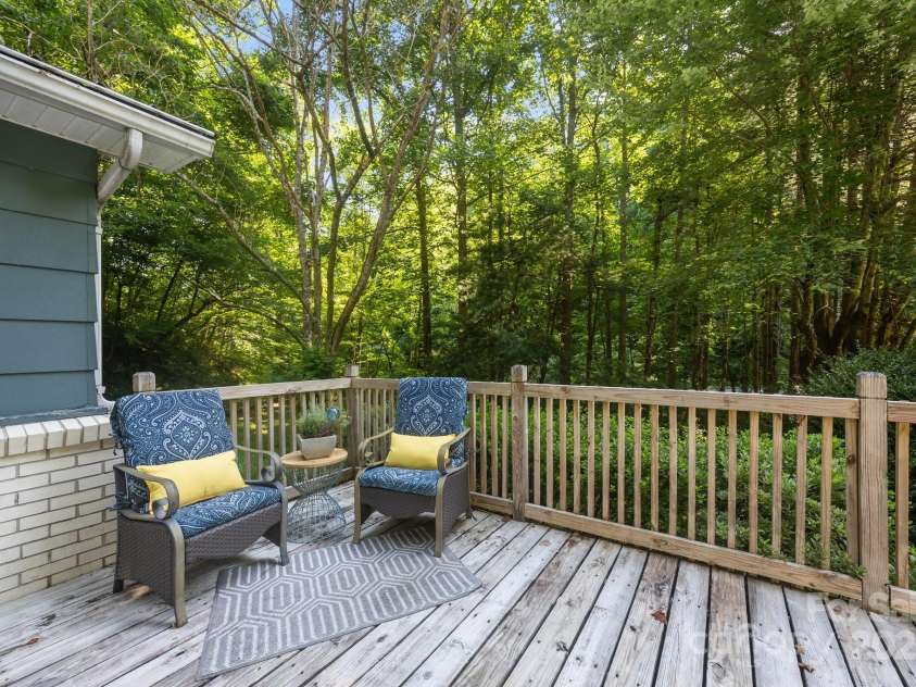 790 Thompson Road, Saluda, NC 28773.  MLS# CAR4272075, YatesRealty ID 23192. Spacious Front Porch