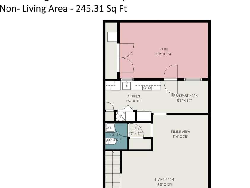 1236 Archdale Drive, Charlotte, NC 28217.  MLS# CAR4371418, YatesRealty ID 23203. First Floor