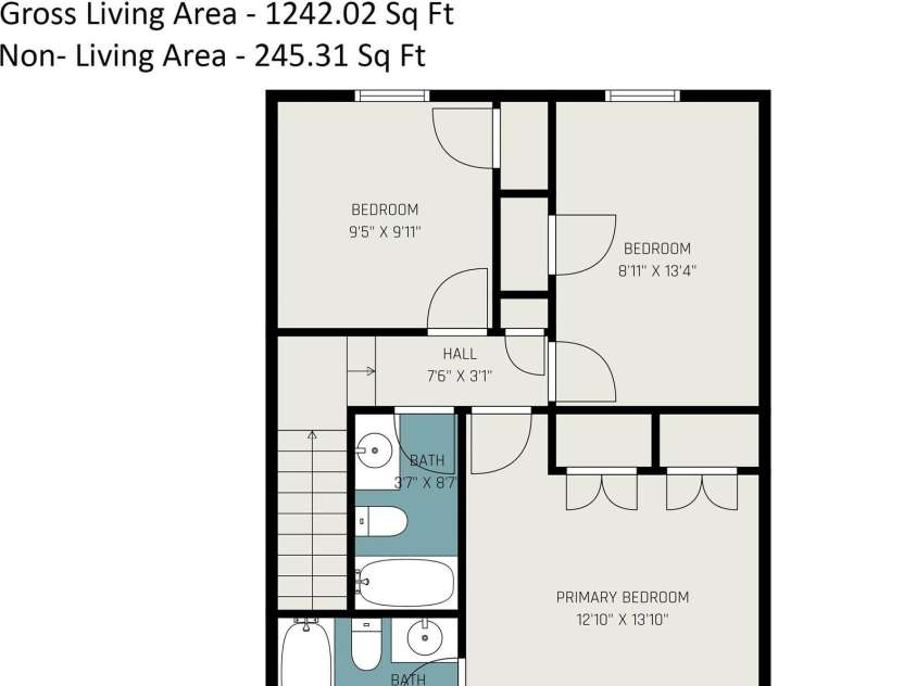 1236 Archdale Drive, Charlotte, NC 28217.  MLS# CAR4371418, YatesRealty ID 23203. Second Floor
