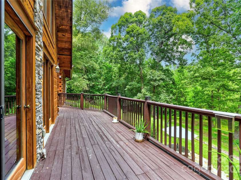 720 Potneck Road, Salisbury, NC 28147.  MLS# CAR4270437, YatesRealty ID 23205. High deck with view of woods