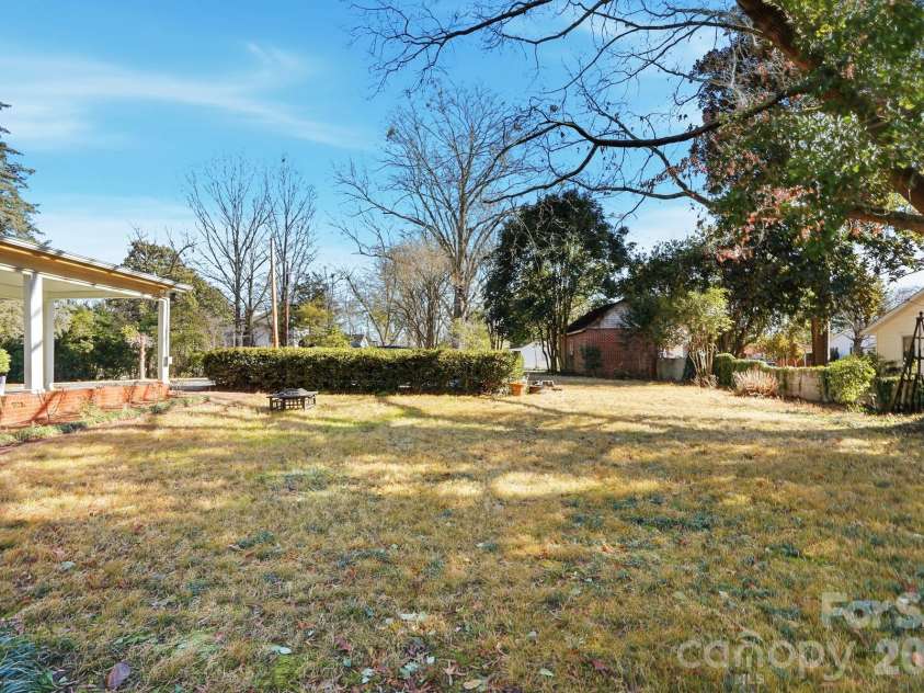 1103 Franklin Street, Monroe, NC 28112.  MLS# CAR4328672, YatesRealty ID 23215. Backyard