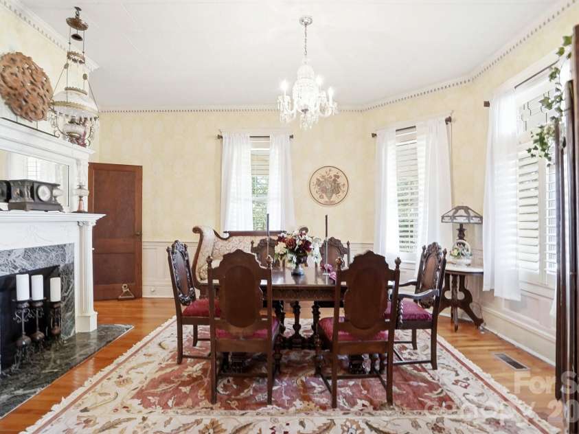 1103 Franklin Street, Monroe, NC 28112.  MLS# CAR4328672, YatesRealty ID 23215. Dining room