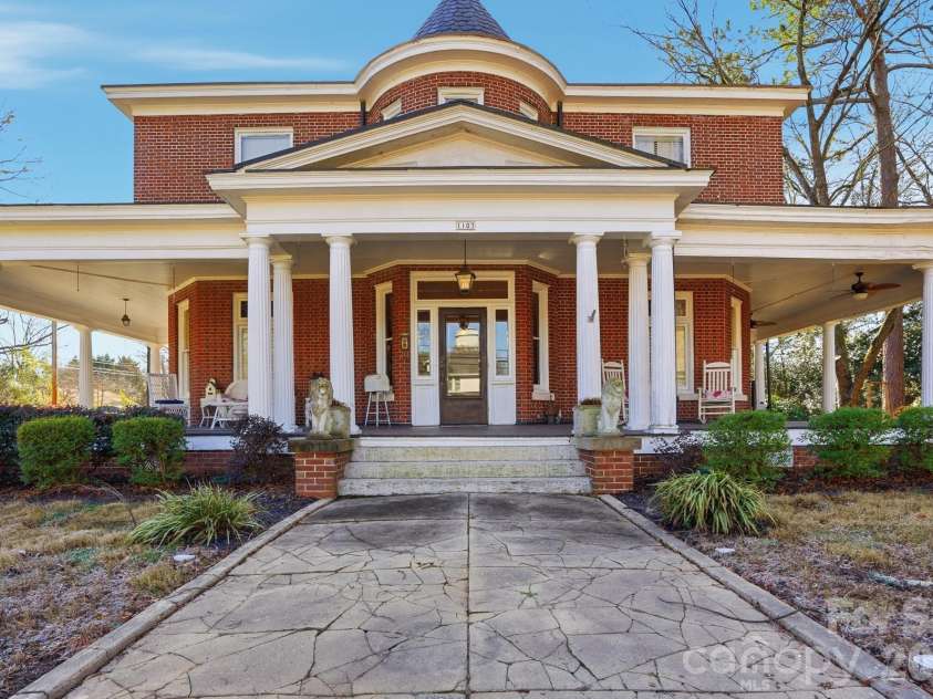 1103 Franklin Street, Monroe, NC 28112.  MLS# CAR4328672, YatesRealty ID 23215. Huge Covered Front Porch