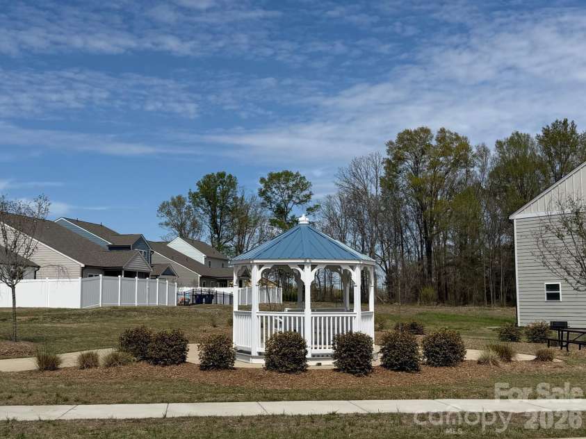275 Redondo Drive, Wingate, NC 28174.  MLS# CAR4358477, YatesRealty ID 23217. Community Gazebo & Walking Trails