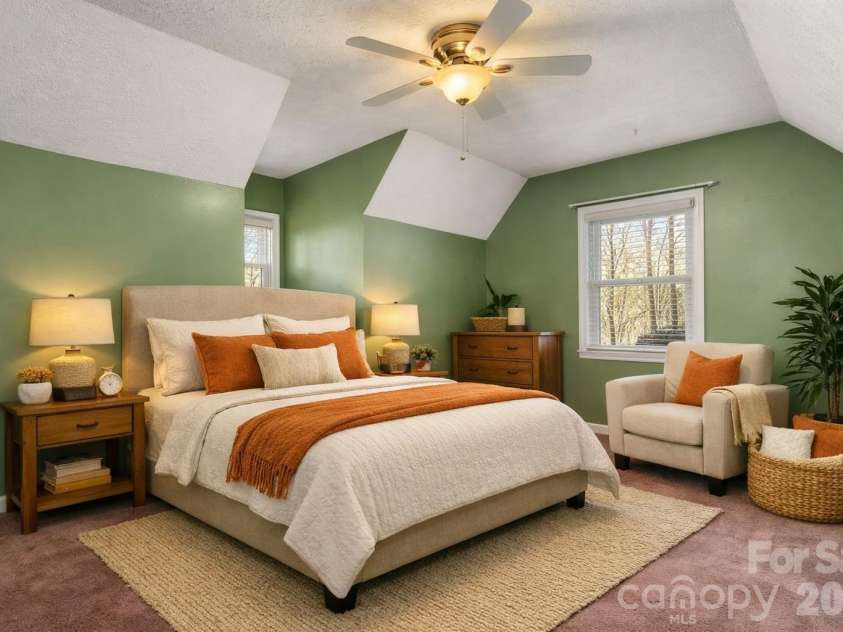 1481 Levi Lane, Lenoir, NC 28645.  MLS# CAR4356686, YatesRealty ID 23221. Virtually staged Bedroom 2