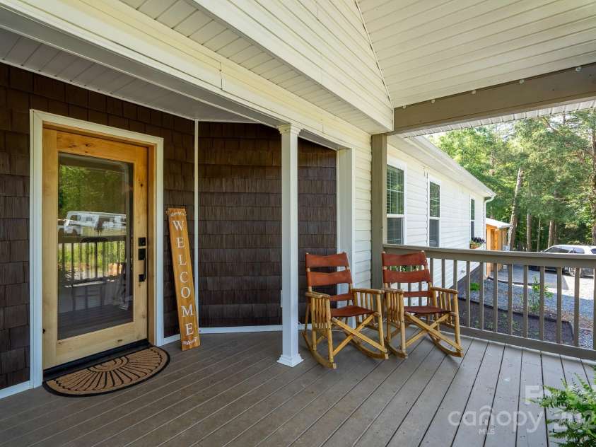 16132 Mclester Road, Oakboro, NC 28129.  MLS# CAR4263012, YatesRealty ID 23221. Front porch