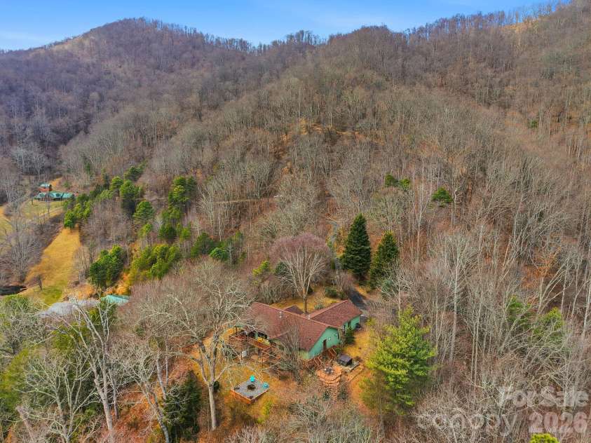99 Margaret Drive, Leicester, NC 28748.  MLS# CAR4344574, YatesRealty ID 2323. Aerial