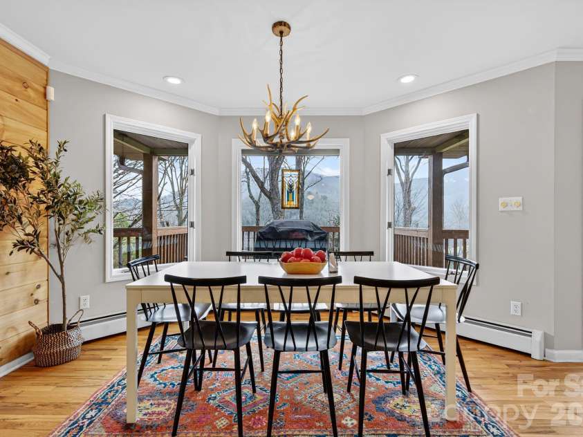 99 Margaret Drive, Leicester, NC 28748.  MLS# CAR4344574, YatesRealty ID 2323. Dining Area