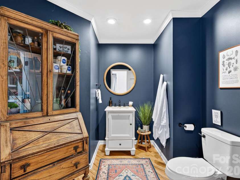 99 Margaret Drive, Leicester, NC 28748.  MLS# CAR4344574, YatesRealty ID 2323. Half Bath Upstairs