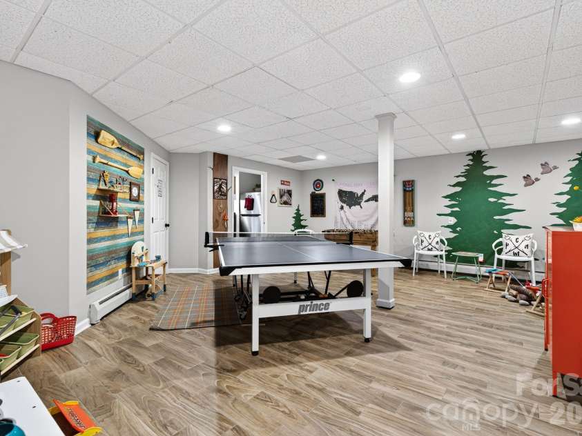 99 Margaret Drive, Leicester, NC 28748.  MLS# CAR4344574, YatesRealty ID 2323. Play Room Downstairs