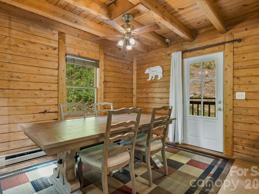 17 Greer Way, Mars Hill, NC 28754.  MLS# CAR4370316, YatesRealty ID 23237. Door to back deck