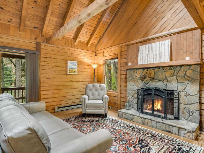 17 Greer Way, Mars Hill, NC 28754.  MLS# CAR4370316, YatesRealty ID 23237. Great Room Fireplace