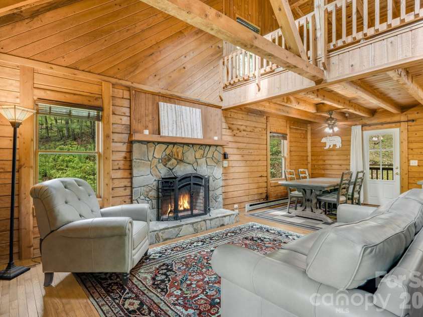 17 Greer Way, Mars Hill, NC 28754.  MLS# CAR4370316, YatesRealty ID 23237. Warm wood ceilings