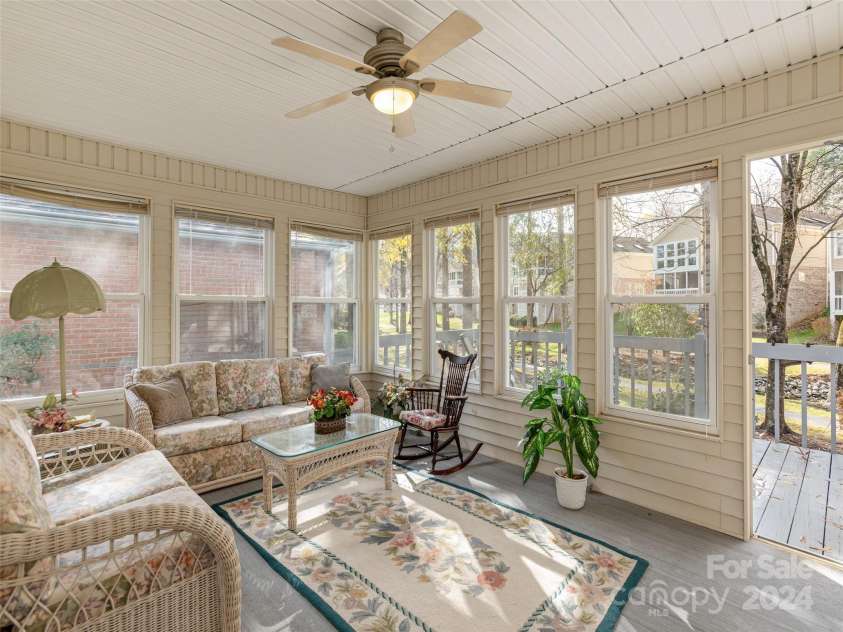 312 Somerton Court, Hendersonville, NC 28791.  MLS# CAR4207228, YatesRealty ID 2324. Sunroom