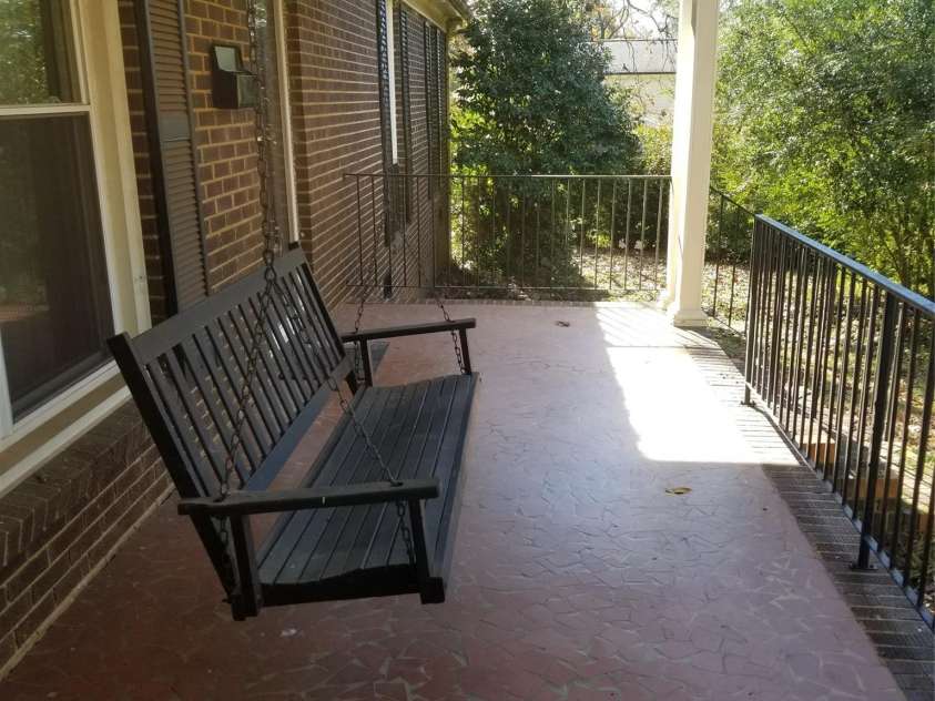 441 Holly Circle, Mount Holly, NC 28120.  MLS# CAR4199925, YatesRealty ID 2325. Front Porch Swing