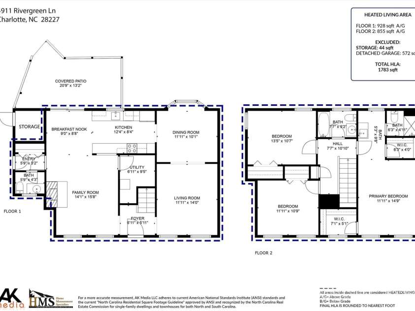 4911 Rivergreen Lane, Charlotte, NC 28227.  MLS# CAR4272250, YatesRealty ID 23250. Floorplan