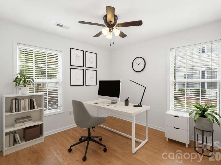 3839 Carl Parmer Drive, Harrisburg, NC 28075.  MLS# CAR4379180, YatesRealty ID 23253. Virtual Staged - Office/Bed Space