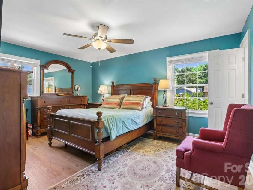 13507 Four Oaks Lane, Matthews, NC 28105.  MLS# CAR4383219, YatesRealty ID 23254. Primary bedroom