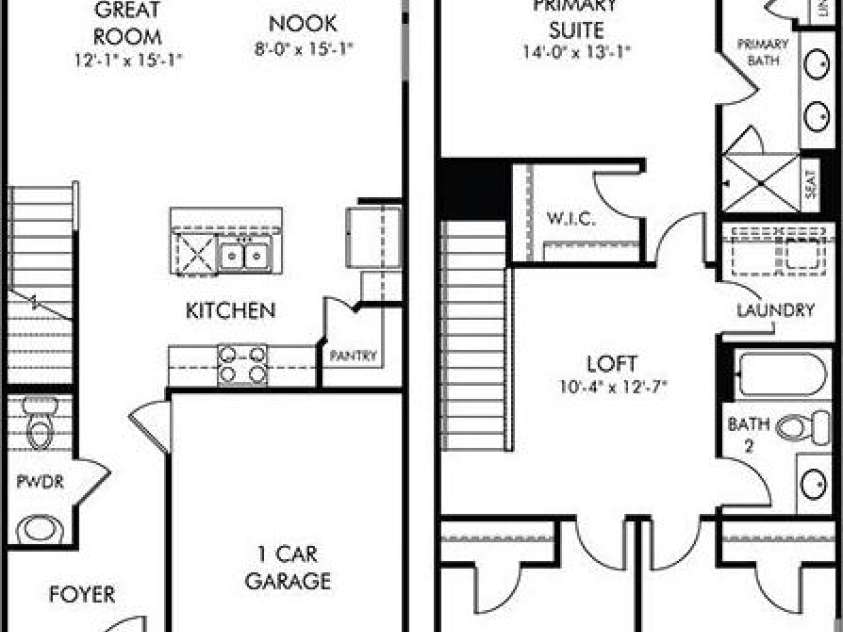 5054 Kellaher Place, Charlotte, NC 28216.  MLS# CAR4215713, YatesRealty ID 23255. Floor Plan