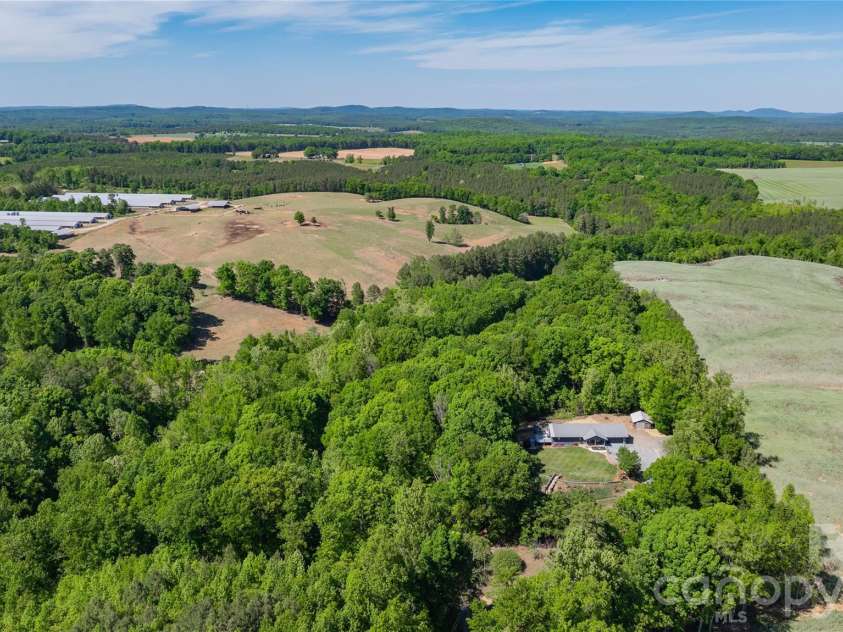 7362 Volunteer Rescue Road, Denton, NC 27239.  MLS# CAR4370916, YatesRealty ID 23257. Aerial