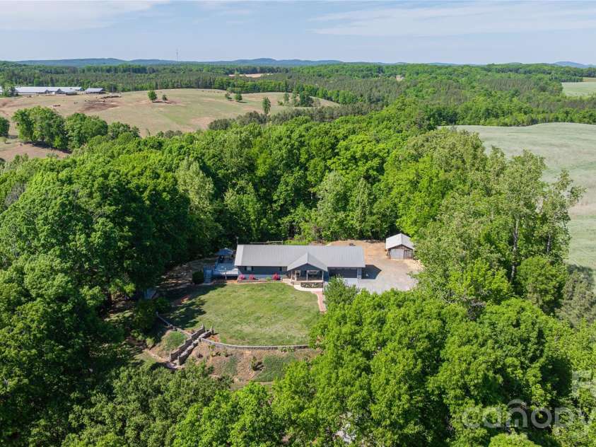 7362 Volunteer Rescue Road, Denton, NC 27239.  MLS# CAR4370916, YatesRealty ID 23257. Aerial