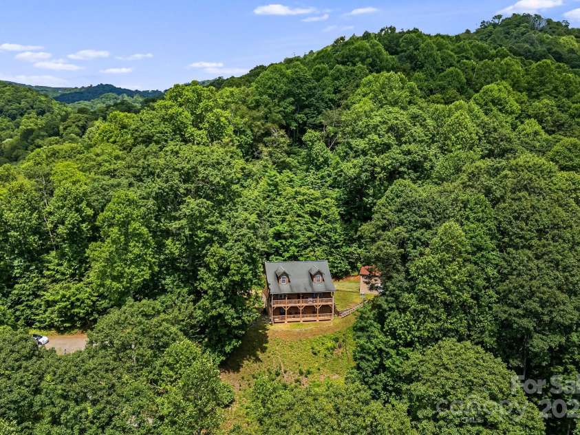 110 Red Wolf Lane, Mars Hill, NC 28754.  MLS# CAR4239848, YatesRealty ID 2326. Mountain views around house