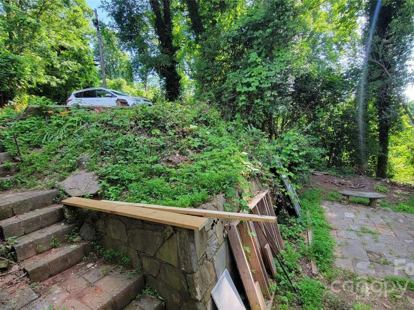 160 Cleveland Road, Tryon, NC 28782.  MLS# CAR4274322, YatesRealty ID 23261. Outdoor space to left of basement