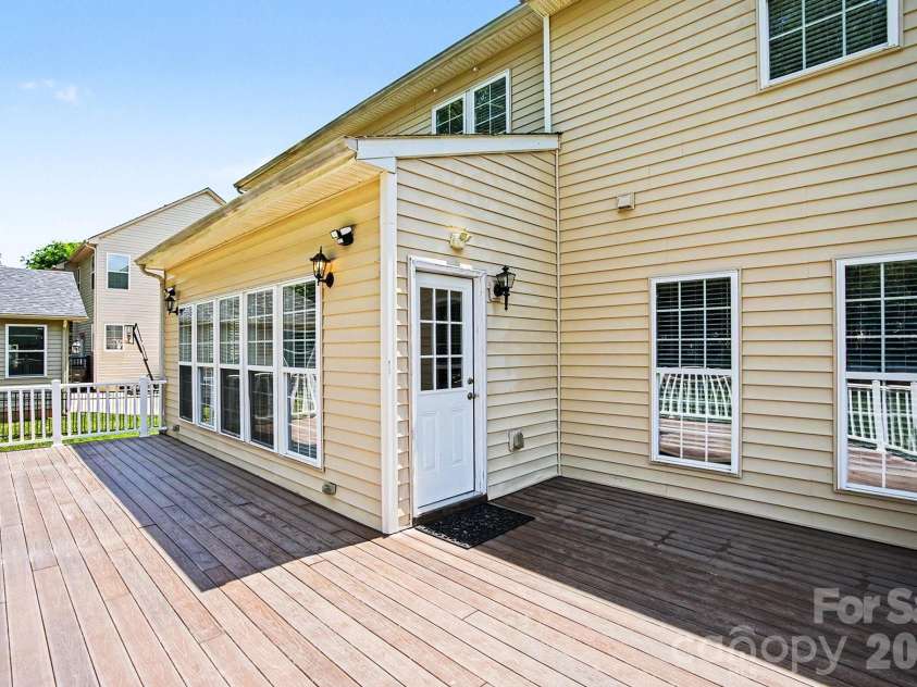 3208 Bur Oak Drive, Gastonia, NC 28056.  MLS# CAR4380752, YatesRealty ID 23261. Large Back Deck